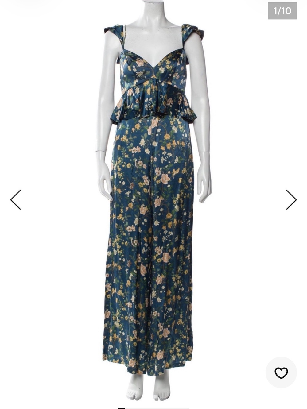 AMUR Teal Floral Ruffle Strap
Maxi jumpsuit